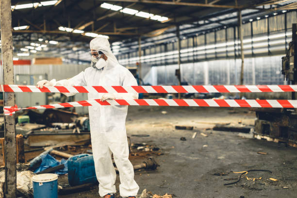 Professional Infectious Disease Decontamination technician working in Bushnell, IL
